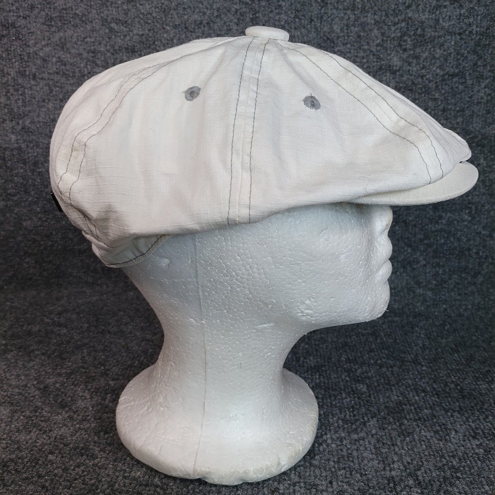 Rocawear Newsboy Cap Women Large White 8 Panel Baker Boy Hat Y25